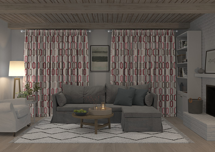 Soho, Rosso - Made to Measure Curtains - Image 7